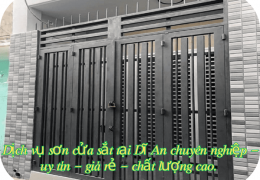 Thợ sơn cửa sắt tại Dĩ An
