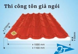 Thi công tôn giả ngói tại Long Khánh- 0868.448.733 