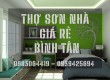 DỊCH VỤ THỢ  SƠN NHÀ GIÁ RẺ TẠI QUẬN BÌNH TÂN