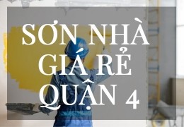 Dịch vụ thợ sơn nhà giá rẻ tại quận 4