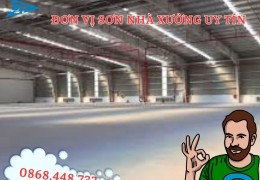 Dịch vụ sơn nhà xưởng Tại Long Thành- 0868.448.733