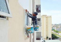Thợ đu dây sơn nhà tại Bến Cát- 0868.448.733