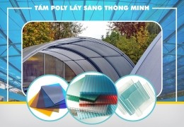 Báo giá thi công mái poly lấy sáng tại Bắc Tân Uyên- 0868.448.733