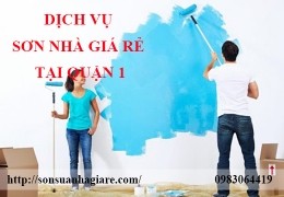 Thợ sơn nhà giá rẻ tại Quận 1