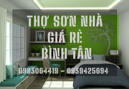 DỊCH VỤ THỢ  SƠN NHÀ GIÁ RẺ TẠI QUẬN BÌNH TÂN