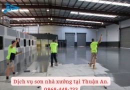 Dịch vụ sơn nhà xưởng tại Thuận An- 0868.448.733